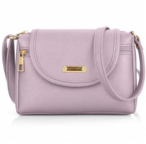 Image of J I ACCESSORIES Women's Stylish Crossbody Sling Bag - Elegant PU Leather Small Shoulder Purse with Adjustable Strap - Casual & Travel Handbag