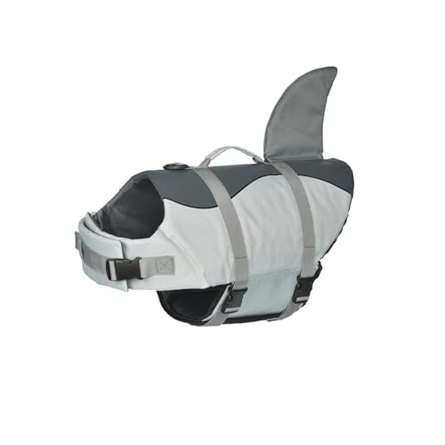 Dog Life Jacket,Ripstop Cute Shark Dog Life Vest for Swimming Boating with High Buoyancy and Durable Rescue Handle,Adjustable Puppy Floating Swim Vest for Small Medium Large Dogs (M)