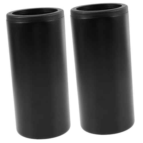 Cabilock 2piezas Enfriador De Latas Inoxidable Funda Aislante Para Bebidas Frías Para Picnics y Reuniones Diseño y