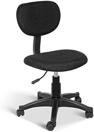 YSSOA Office Ergonomic Mesh Computer Chair with Wheels & Arms, Black with Lumbar Support