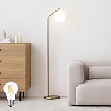 VENTOTA フロアライト 間接照明 フロアスタンド led ランプ 北欧 おしゃれ 電気スタンド 調光調色 floor lamp リビングルーム インテリア E26 寝室 スタンドライト Modico-F (ゴールド｜フィラメントLED電球付)