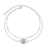Tobillera para mujer, plata de ley 925, ajustable, más pie y tobillera, common, Plata Esterlina, Circonita cúbica