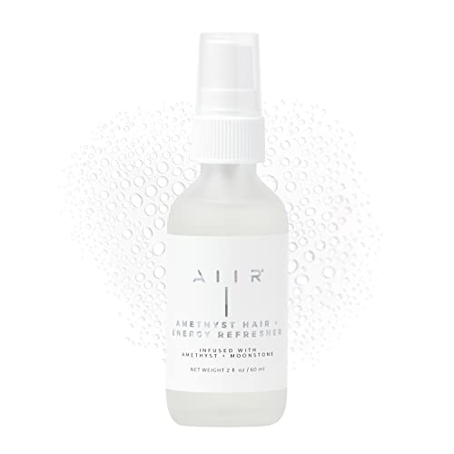 Aiir Amethyst Hair + Energy Refresher - Crystal Infused Room Mist & Hair Mist For Positive Energy, Energy Cleansing Spray With Rose Water For Hair - 2 Fl Oz #TOP4