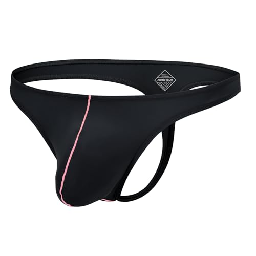 Men's Sexy Thong Low Rise G-Strings Bulge Pouch T-Back Briefs Underwear Bikini