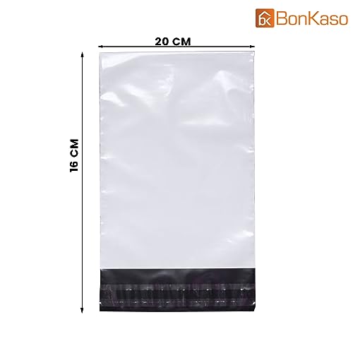 Image of Bonkaso Blueprint Courier Bag /Envelopes /Pouches /Cover with POD (55 Microns) Tamper proof /Security bag (Pack of 50, Size 16 x 20)