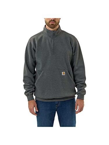Image of Carhartt Men's Marquette 1 /4-Zip Mock-Neck Sweatshirt