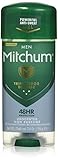 Mitchum Antiperspirant Deodorant Stick for Men, Triple Odor Defense Gel, 48 Hr Protection, Dermatologist Tested, Alcohol Free, Unscented, 96g