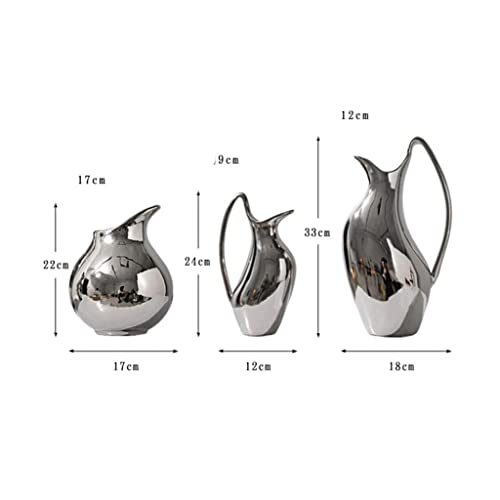 Vase en céramique design or moderne et objet décoratif S - 3