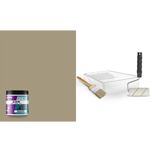 Beyond Paint Bundle, Includes (1) Pint of All-In-One Refinishing Paint in Pebble and (1) Multi-Purpose Paint Toolkit