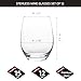 FAWLES Stemless Wine Glasses Set of 12, 15 Ounce Smooth Rim Standard Wine Glass Tumbler for Red, White Wine, Dishwasher Safe