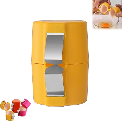 Yellow Egg Opener | Eggshell Cutter Separator | Handheld Egg Cracking Tool