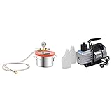 Generisch Vakuumkammer mit 2-stufiger Pumpe 3,7 L,Heimwerkerbedarf,Metallpumpen,Pumpen zur Entwässerung & Wasserleitung,11.27KG,3100537
