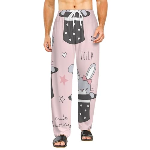 Bas de pyjama femme long Lapin Magique pour vos douces soirées cocooning à la maison en taille S