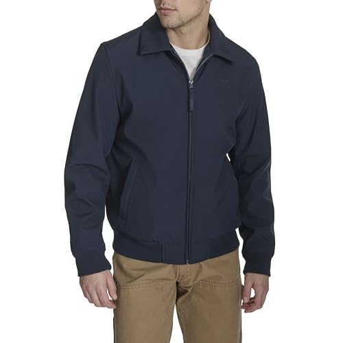 Image of Levi's Men's Men's Lightweight Softshell Varsity Rib Knit Bomber Jacket