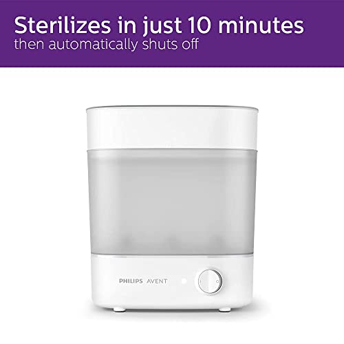 Image of Philips Avent Sterilizer| Babies Fall Ill Less in Philips Avent Sterilizer Homes & get 2X Better Germ Protection vs Boiling*| Kills 99.9%** Germs in 10 mins | 2 Yr Warranty | SCF291 /00 (SCF291 /00 + SCF531 /11)