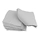 FOMIYES Lot de 50 chiffons de nettoyage pour bijoux, bijoux, bagues, colliers, bagues - Gris