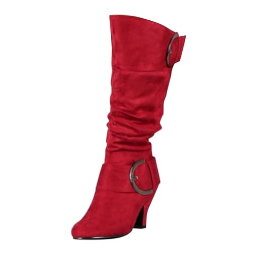 Bottes mi-mollet en daim solution plateforme large largeur pieds sensibles