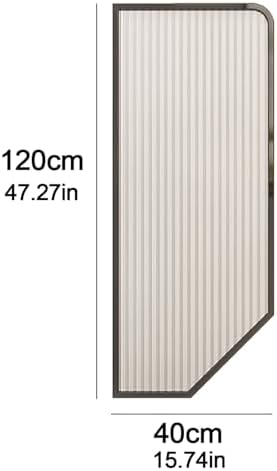 Men's Urinal Divider - Wall-Mounted Translucent Panel with Stainless Steel Edge, Perfect for Public Restrooms, Privacy Extender (Black, 1 Piece)