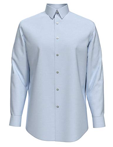 image for Calvin Klein Men's Slim Fit Non-Iron Herringbone Point Collar Dress Sh