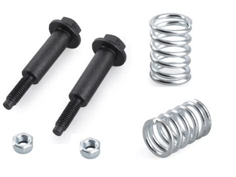 Kit Boulon Et Ressort D'Échappement - OEM 35129 - 2 Boulons, 2 Écrous, 2 Ressorts