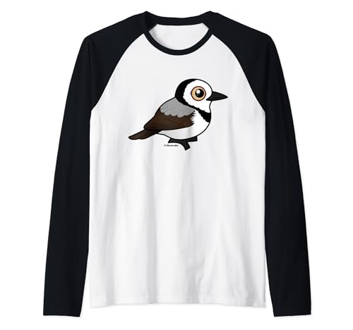 Birdorable White-fronted Chat Cute Cartoon Australian Bird Raglan Baseball Tee