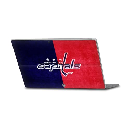 Head Case Designs Officially Licensed NHL Half Distressed Washington Capitals Vinyl Sticker Skin Decal Cover Compatible with Microsoft Surface Pro 4/5/6