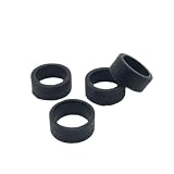 Tires de Carreras de Color de 24mm Compatible con 1/28 Cars RC Incluyendo 284131 K969 K979K999 P929 Z D Q IW04M AWD Modelos(Black)