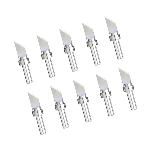 10Pcs Soldering Iron Tip Coppers Head Set Coppers Electric Inside Hot Bare Welding Tool Electronic Component Repair Tip