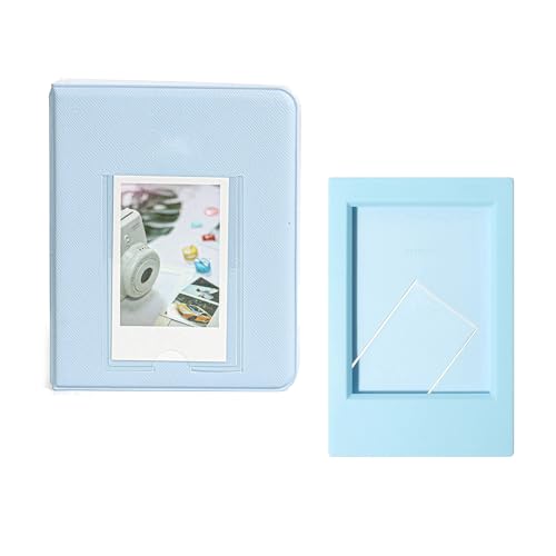 EUYKQNOI Album Fotos con 64 Bolsillo+1 marco de fotos, Album para Instax Mini De 3 Pulgadas Para Fujifilm Instax Mini Monitor 11 70 50s 26 25 9 8+ 8 7s Cámara De Película Enlace Etc