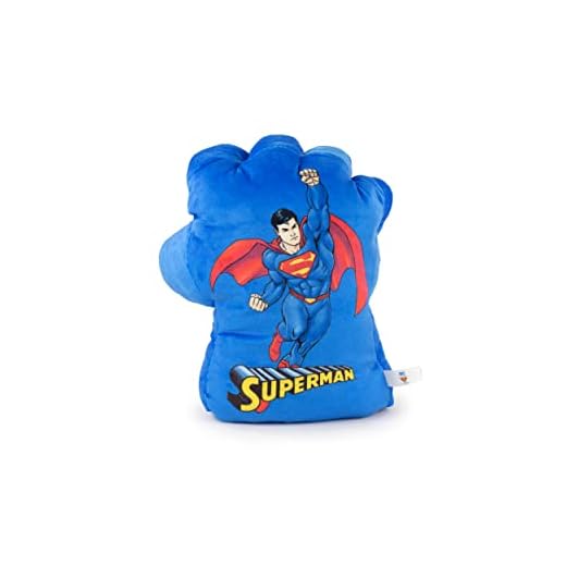 Peluche de Guantes de Boxeo -Personajes DC Comics - Superman, Batman, Joker - 1 Unidad Mano Derecha (Superman)