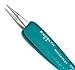 Excelta Two Star Ergonomic Utility Tweezers - Stainless Steel Straight Medium Point Tip - 5 1/4 in Length - 00D-SA-PI-ET [PRICE is per EACH]