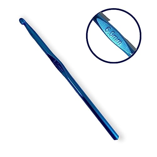 Image of ADW CRAFT'S Crochet Needle Single Size(12 Size Available)| 12 Pcs Crochet Needle Set||Aluminum Multicolor Crochet Hooks Needle|Crochet Needle|Crochet Needle Set | Crochet Needle Kit (6 mm / Single Pcs(Pack of 1))