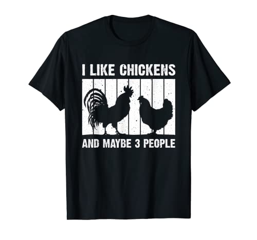 Divertido diseño de pollo amante de los hombres mujeres agricultores vida Camiseta
