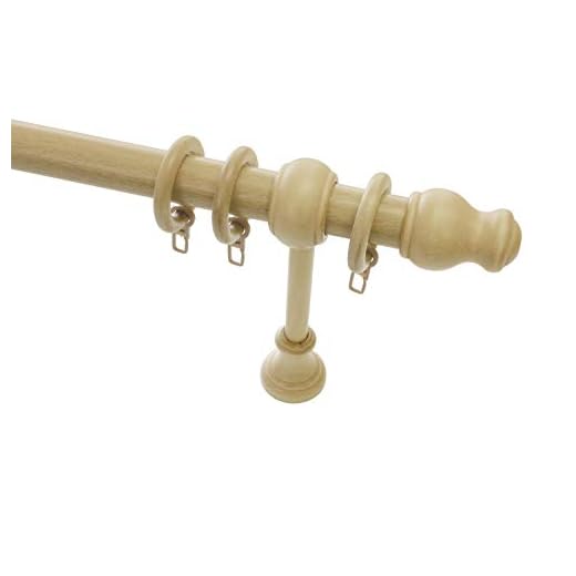 Gardinia Lugano Classic Natural, Madera, Naturaleza, 120 cm - Ø 28 mm