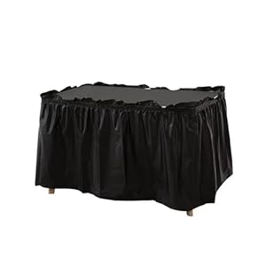 PSNKLMM 1 Stück Schwarzer Party-Tischrock