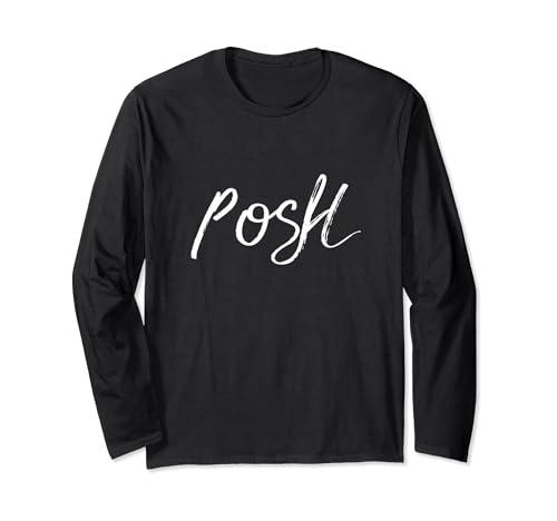 Image of Posh Life Slogan Print For The Classiest Individuals Long Sleeve T-Shirt