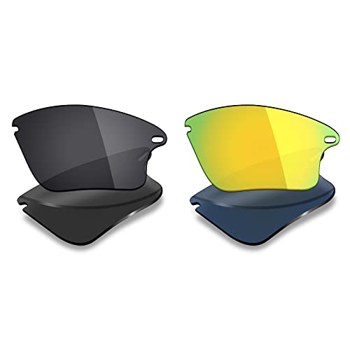 Image of Mryok 2 Pair Polarized Replacement Lenses for Oakley Fast Jacket XL Sunglass - Options