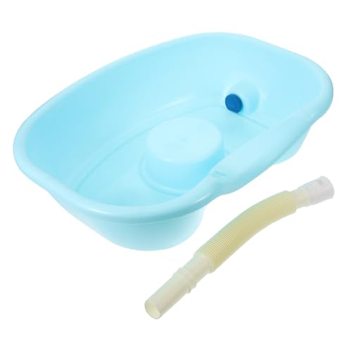 Didiseaon 1 Set Shampoo Hair Washing Tray Bed Wash Basin Hairdressing Basin Hair Washing Basin for Bedridden Hair Washing Sink Bedside Hair Washing Basin Flat Wash Basin Plastic