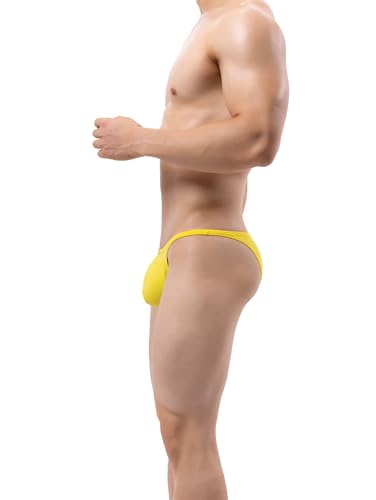 Men's Cheeky Briefs Sexy Low Rise Soft Breathable Comfortable Pouch Bikini Underwear4
