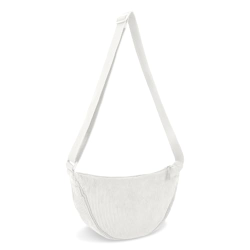 Image of Nylon Crescent Crossbody Bag for Women Purses Trendy Men,Small Travel Sling Bag Hobo