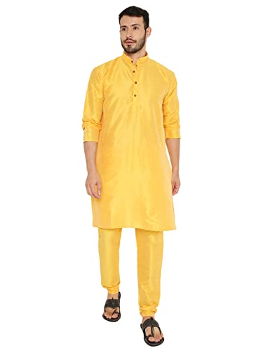 Image of Maharaja Banarasi Dupion Silk Kurta Pjama Set for Men