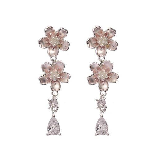 Pendientes de frescura primaveral con moda urbana y versátil para mujer