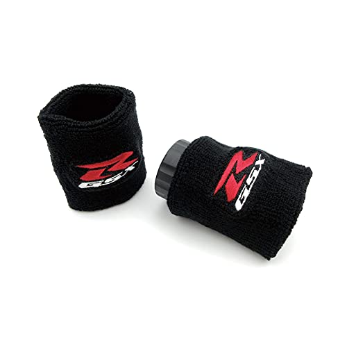 NENGDOU Meias de cobertura de tanque de fluido de freio dianteiro para motocicleta 3D GSX-R pretas p