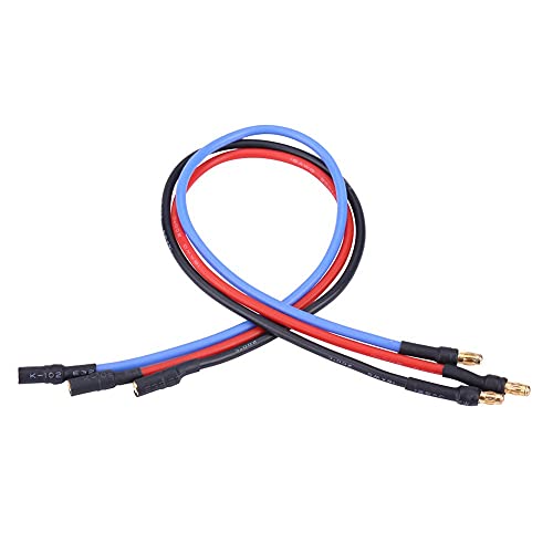Cable de Extensión Controlador ESC, Silicona Resistente, Conector Banana 3,5 mm, 3 Piezas por Conjunto, Accesorio RC para Modelos RC, Drones y Vehículos Eléctricos - imagen 5
