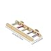 KiBcsLic Bird Ladder Shelf Bird Cage Accessories, Parrot Perch Stand for Budgies Cockatiels Canary Budgie Lovebirds