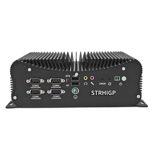 STRHIGP PC Industrial Mini i7 10510U 10th Gen Computadora, Micro Desktop PC 16GB RAM 1TB SSD, HDMI, VGA, 4USB3.0, SIM Slot, 1000Mbps, WiFi, BT4.0, Fanless PC Win10 Pro Cover