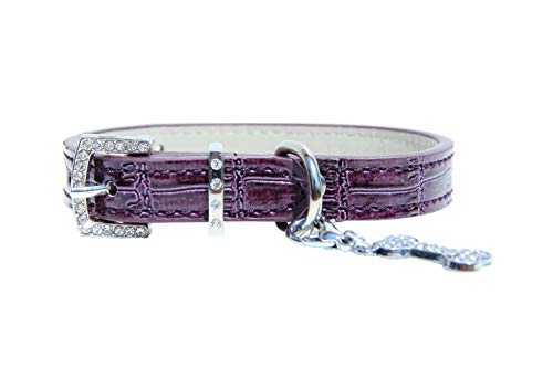 Collier prune façon croco 35-45 cm ajustable et anti-irritation - 2