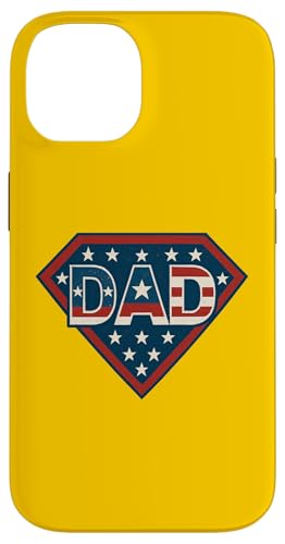Strong Sup Dad Fathers Gift Dad USA Flag Vintage Men's Art Case for iPhone 14