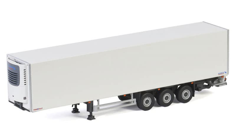 COSTCO トレーラー模型 ホワイト Amazon.com: WSI Reefer Trailer 3 AXLE White with Blue Logo 1/50