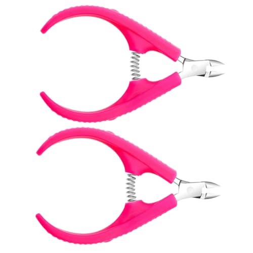 SOESFOUFU Cuticle Cutters for Nails Professional Nail Cuticle Trimmer Comfortable Handle Portable and Non-slip for Home Use